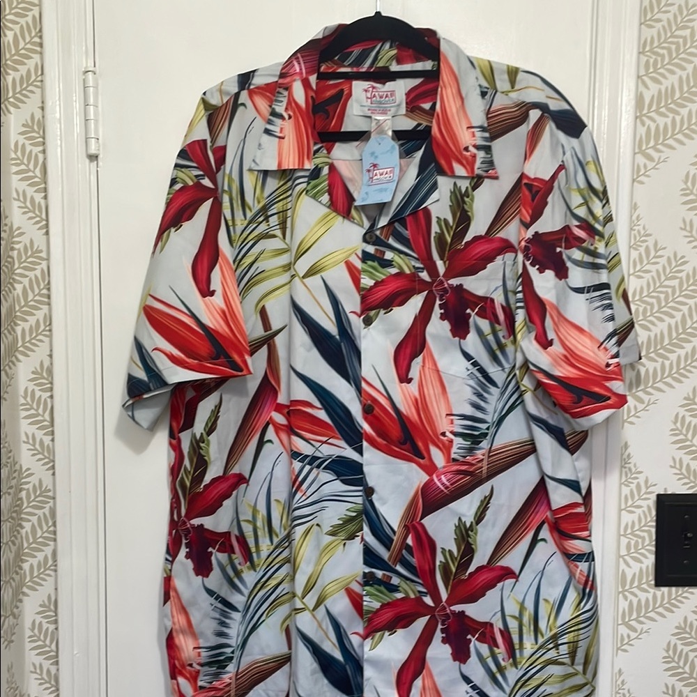 Hawaii Hangover Multi-colored Tropical Shirt Men XL
